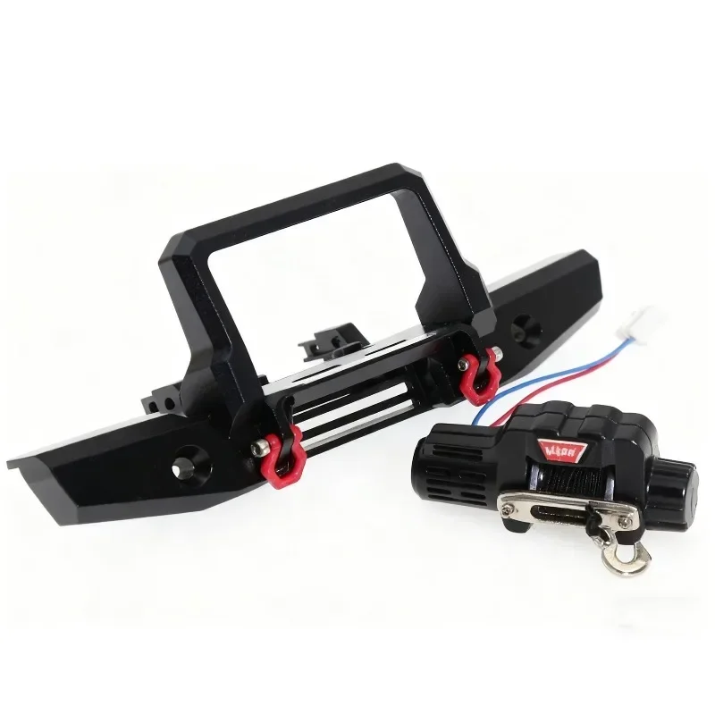 

﻿ TRX4M Metal Front Bumpers and Electric Winch for 1/18 RC Crawler Car TrxsTRX4-M Defender Upgrade Parts