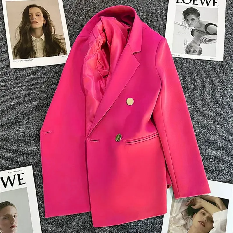 Spring Autumn New Women's Jacket Chic Elegant Casual Sports Female Suit Coat Korean Fashion Jacket Women Blazers Outerwear 2024