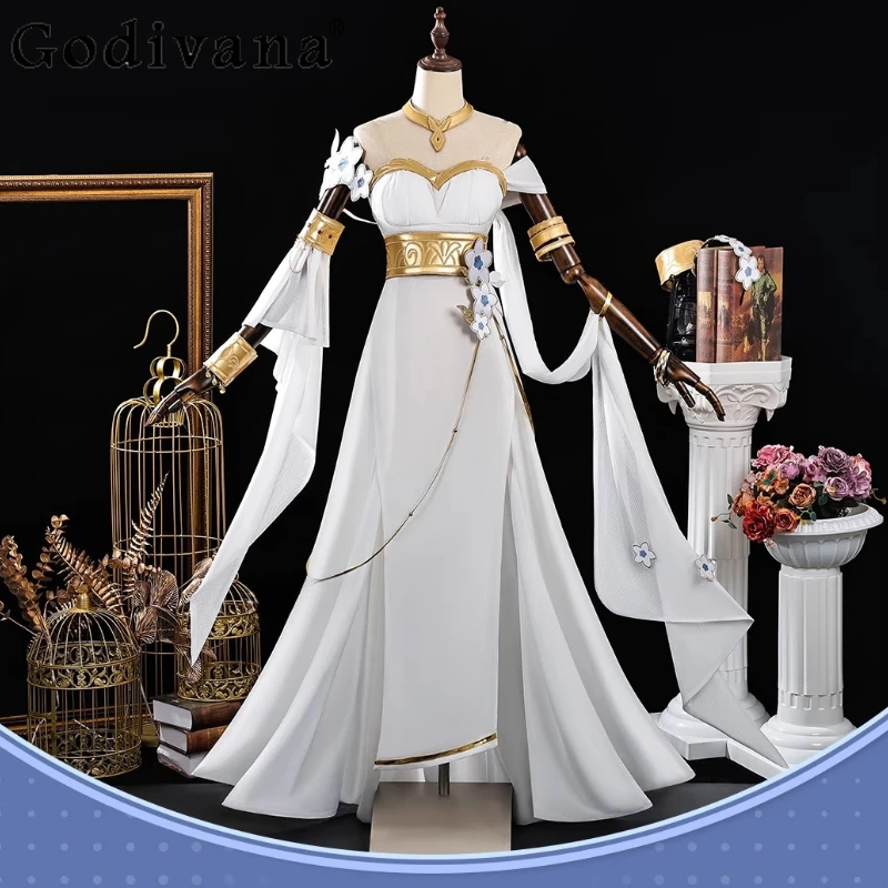 Star Rail Play Ruolo Abbigliamento Uniforme da donna Abiti da festa di carnevale di Halloween Set di abbigliamento natalizio bianco fresco femminile