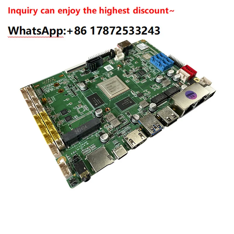 RK3588 supports Ubuntu Android Debian industrial dual port edge computing robot motherboard