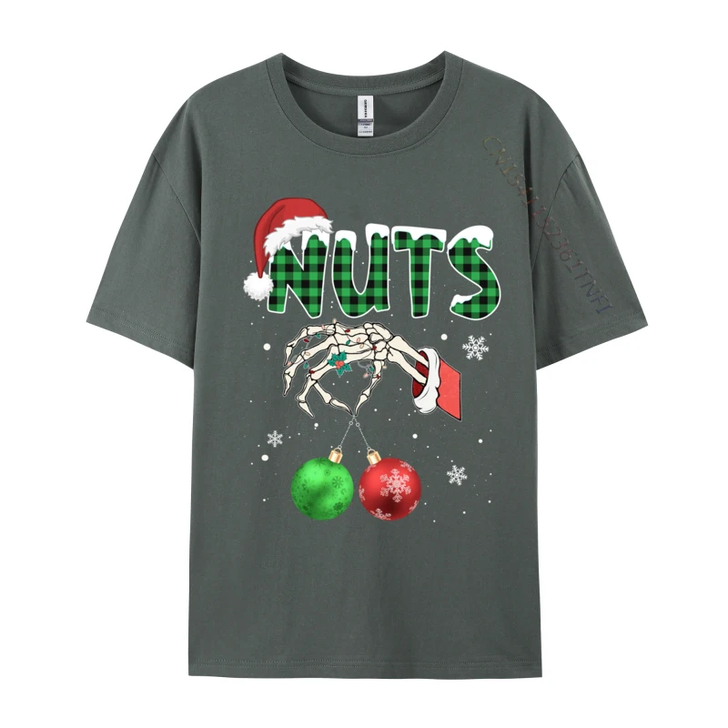 Nuts Chest Christmas Chestnuts Xmas Couple Matching Costume T-Shirt Tops Shirt Men Cotton Tshirts Design Clothing Shirt Fashion