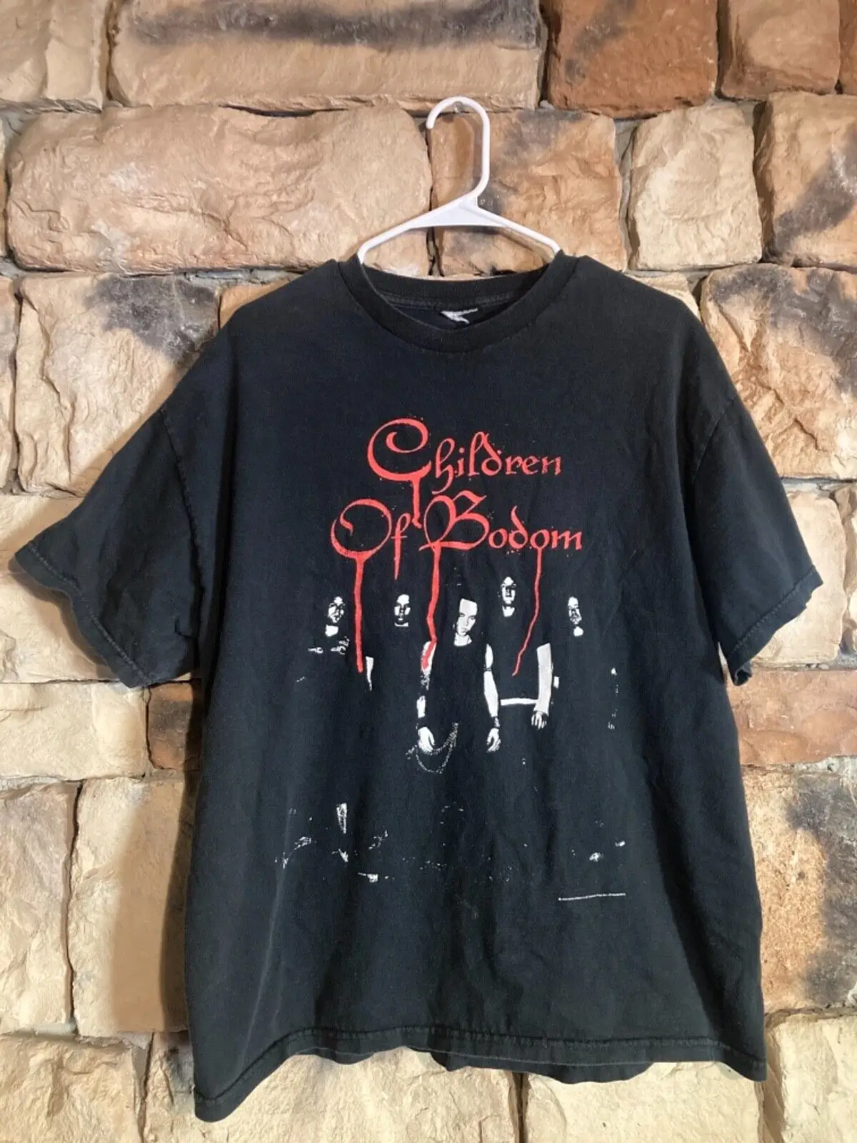 L Children of Bodom T shirt from 2004 vintage Metal Thrash alexi laiho black CA