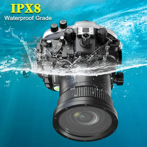 Seafrogs Undervattenskamerahus för Sony A9 /A7R3 A7RIII A7III / A7 II A7II A7M2 A7SII A7RII / A7 A7R A7S dykfodral 12 best sales Sony A9 - №10