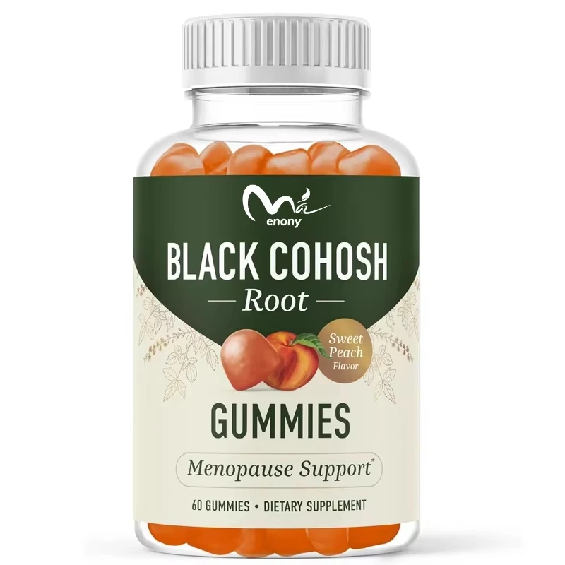 

Black Cohosh Women's Soft Candy | Menopausal Heat Relief And Nighttime Sweat | Gluten free, Vegetarian, Non GMO | 60 Gummies