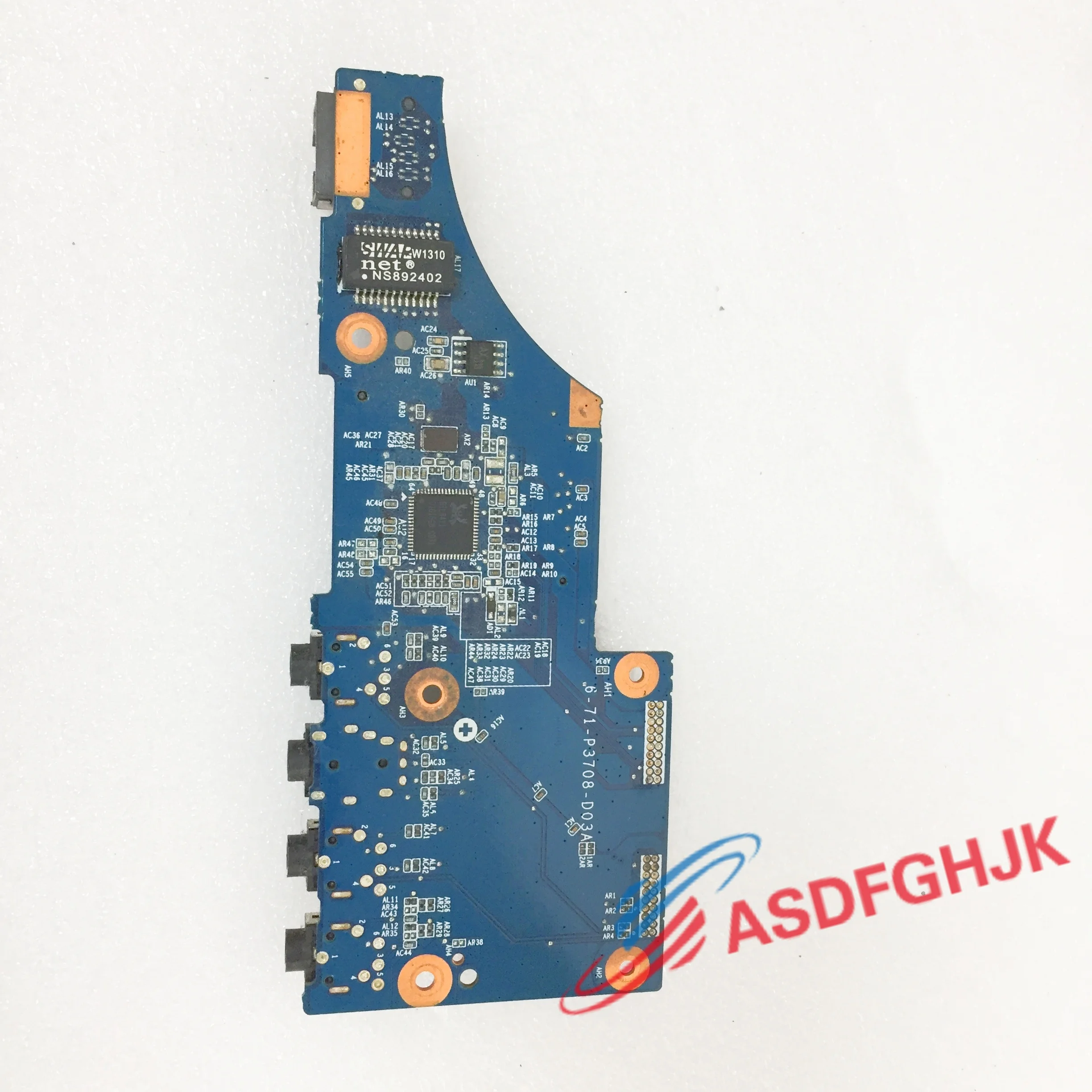 6-71-P3708-D03 FOR Clevo P370SP P375SM  LAPTOP LAN  Audio Card Reader Board