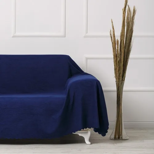 Velerde Home Navy Blue Outsize Size Double Sided Sofa Bed Seat Cover Throw Navy Blue