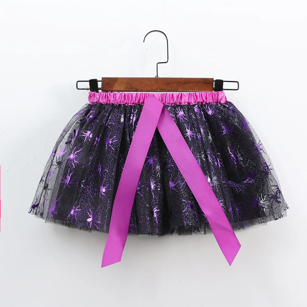 Mädchen Tutu Rock Kinder Ballett Prinzessin Pettis kirt flauschige Tüll Röcke schöne Ballkleid Halloween Kürbis Kinder Kleidung Baby – Detail 21