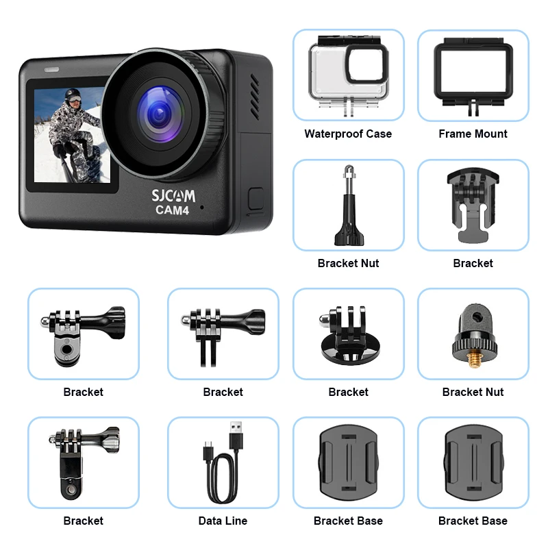SJCAM Flagship SJ11 of CAM4 Action Camera 4K 2.33" touchscreen waterdicht 5G WiFi actieve HDR video actioncam camera sport