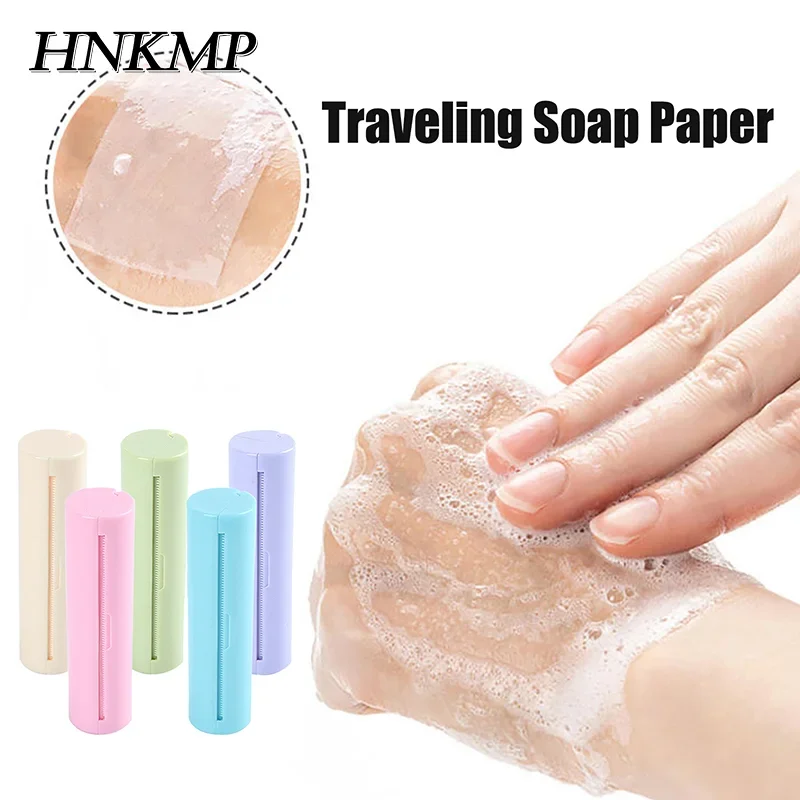 120cm Length Disposable Soap Paper For Traveling Washing Hand Mini Paper Soap Scented Slice Sheet Bath Cleaning Supplies