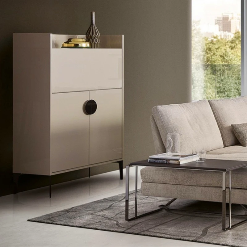 New Italian minimalist creative dining side cabinet tea cabinet living room simple modern model room decorative cabinet