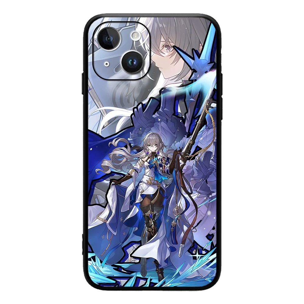 Seele Honkai Star Rail Clara Gepard Topaz Serval Bronya custodia per telefono per IPhone 15 14 13 12 11 Pro Max Mini XSMax SE3 2 7 8 Plus