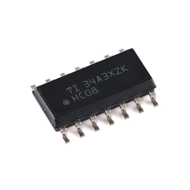 10Pcs/Original genuine SN74HC08DR SOIC-14 quad 2-input positive AND gate SMT logic chip