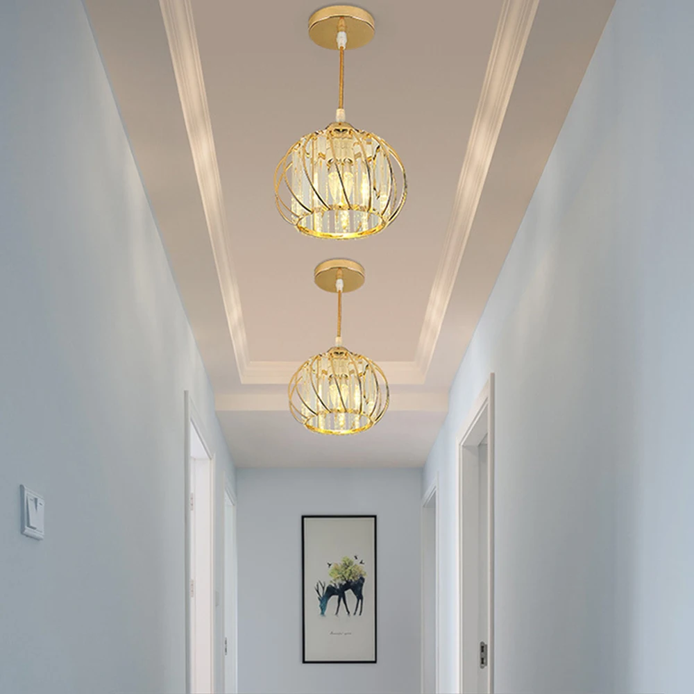 Plafoniere moderne a LED soggiorno corridoio illuminazione portico anteriore casa lampada da soffitto in vetro lampada minimalista