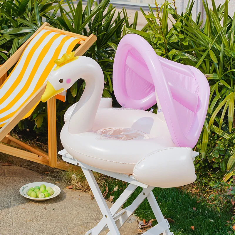1Pcs Pool Floats Swim Tube Swan Baby Pool Float Inflatable Swim Ring Floaties For Pool Beach And Summer Water Fun ﻿ ﻿ view 4