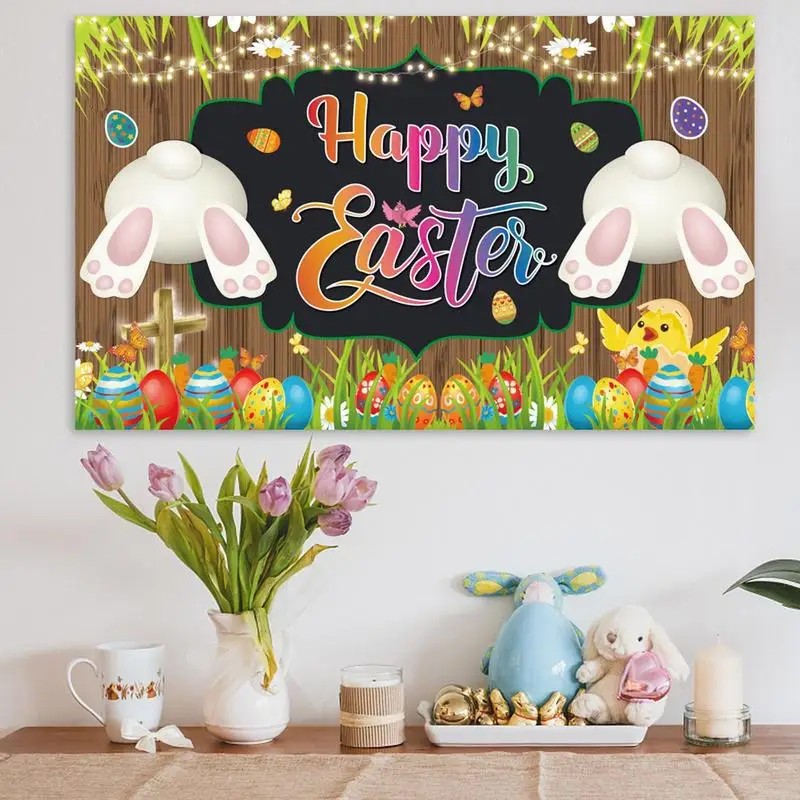 Easter Backdrops for Photography Easter Photography Background Photo Booth Props Backdrop Banner for Birthday