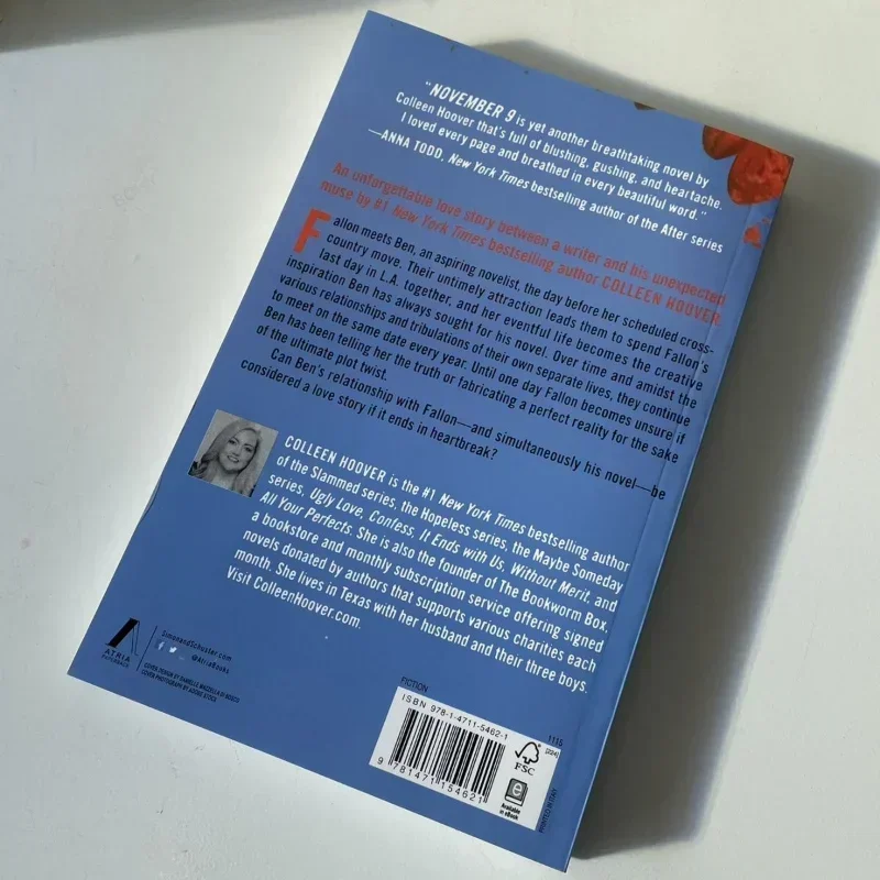 9. November Ein neuartiges Taschenbuch von Colleen Hoover Bestsellerbuch