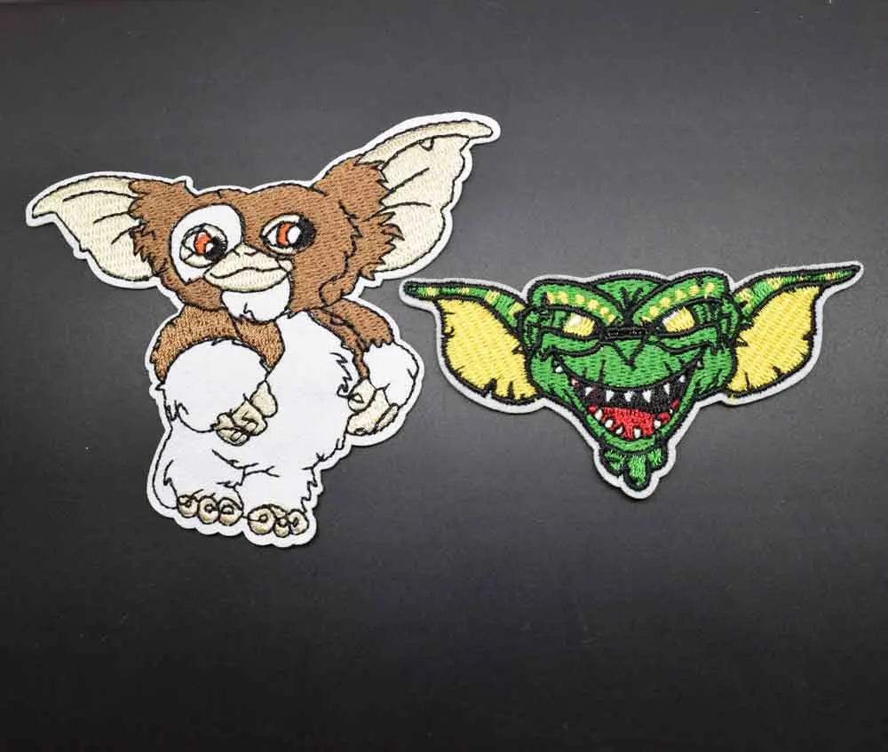 Big Ear Little Lovely Animal Evil Iron On Embroidered Clothes Patches For Gremlins Clothing Jean Backpacks Shoolbag Wholesale