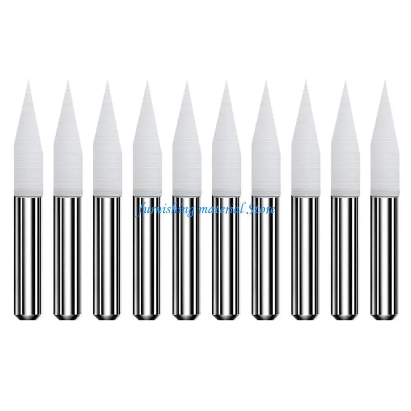 

Y5GD 10pcs Professional Steel Carving Bits Smooth and Precise for Engraver
