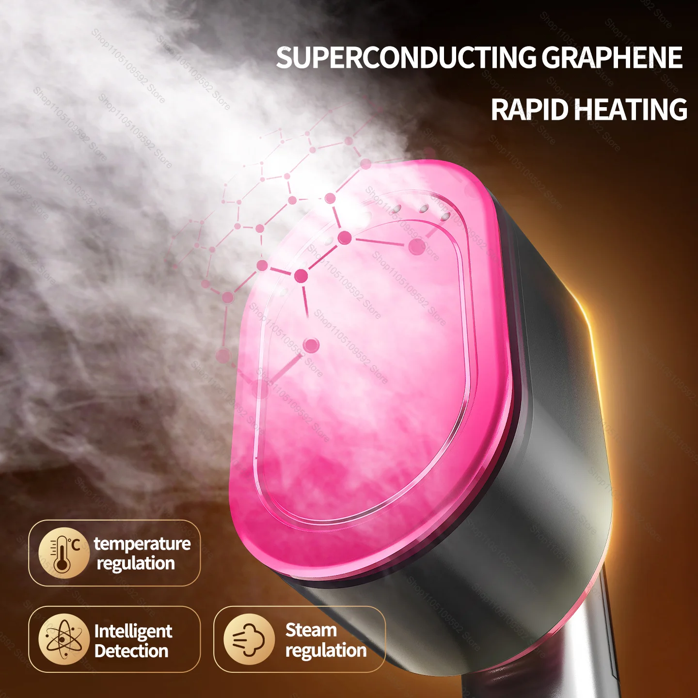 2026 نموذج جديد المهنية مُبخّر ملابس محمول باليد تسخين سريع الملابس المحمولة النسيج العمودي البخار الحديد المنزل والسفر #4