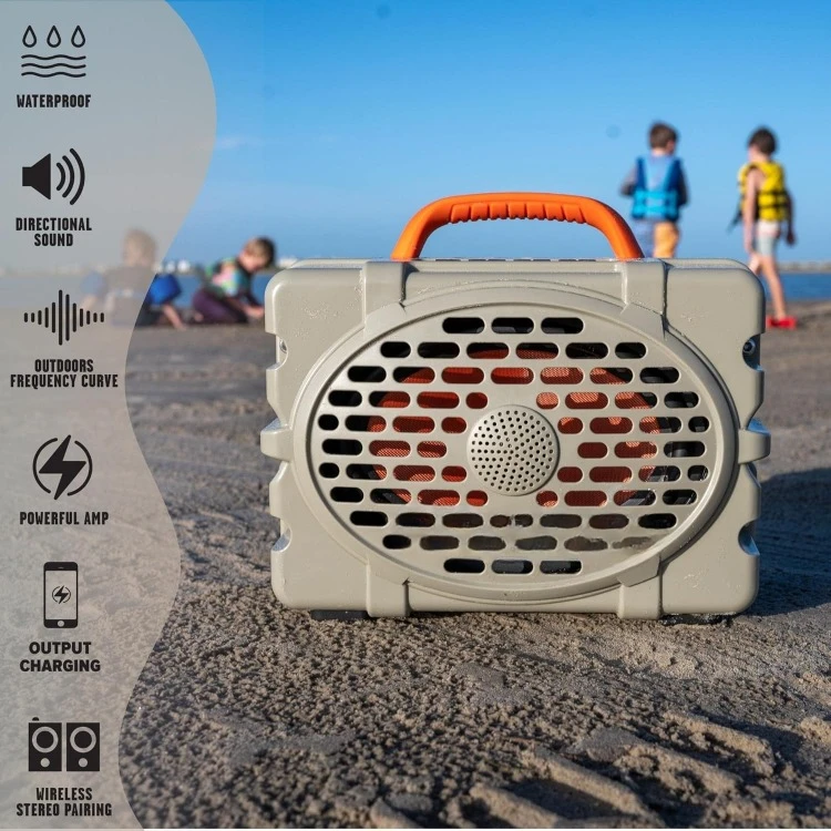 Gen 2: Loud! Outdoor Portable Bluetooth 5.0 Speaker Rugged, IP67, Waterproof, Impact Resistant & Dustproof Plays to 120db