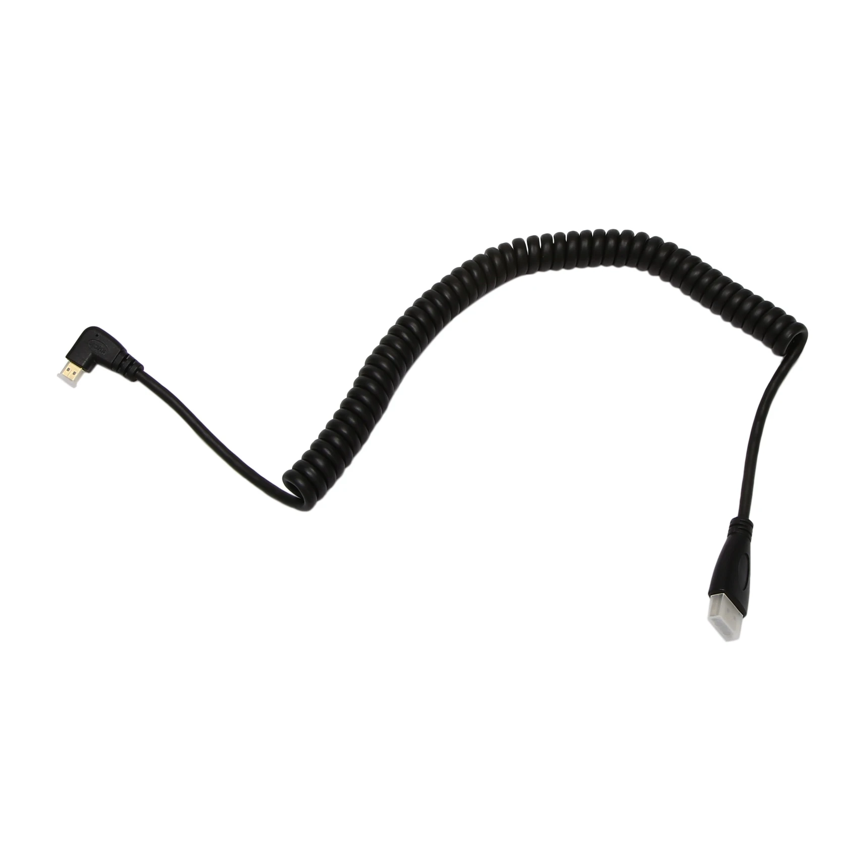 Left-Angled Micro- to  Male Cable Stretched Length for Cameras