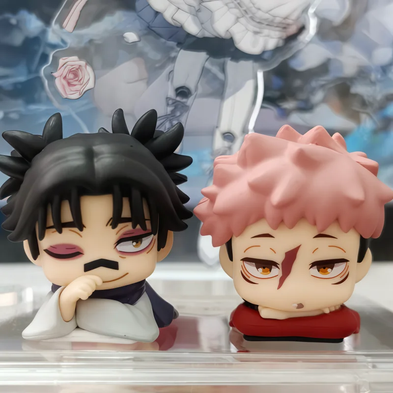 Hot Genuine Stasto Jujutsu Kaisen Sleep Series Twisted Egg Cute Mini Figure Anime Periphery Desktop Ornament Collection Gifts