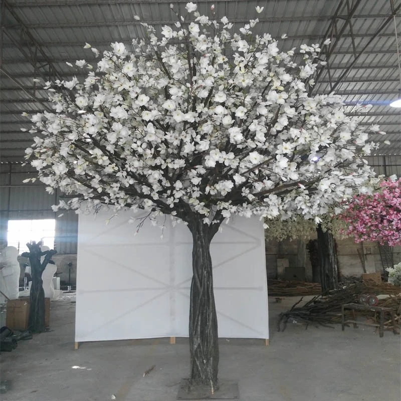 

Simulation of magnolia tree white flowers indoor and outdoor shopping mall landscaping wedding garden layout ornaments