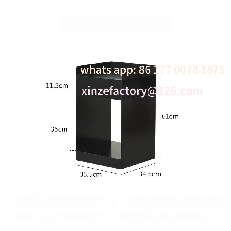 Customizable Sofa Side Table Home Bedroom Netflix Bedside Table Removable Cart Storage Side Table Carbon Steel