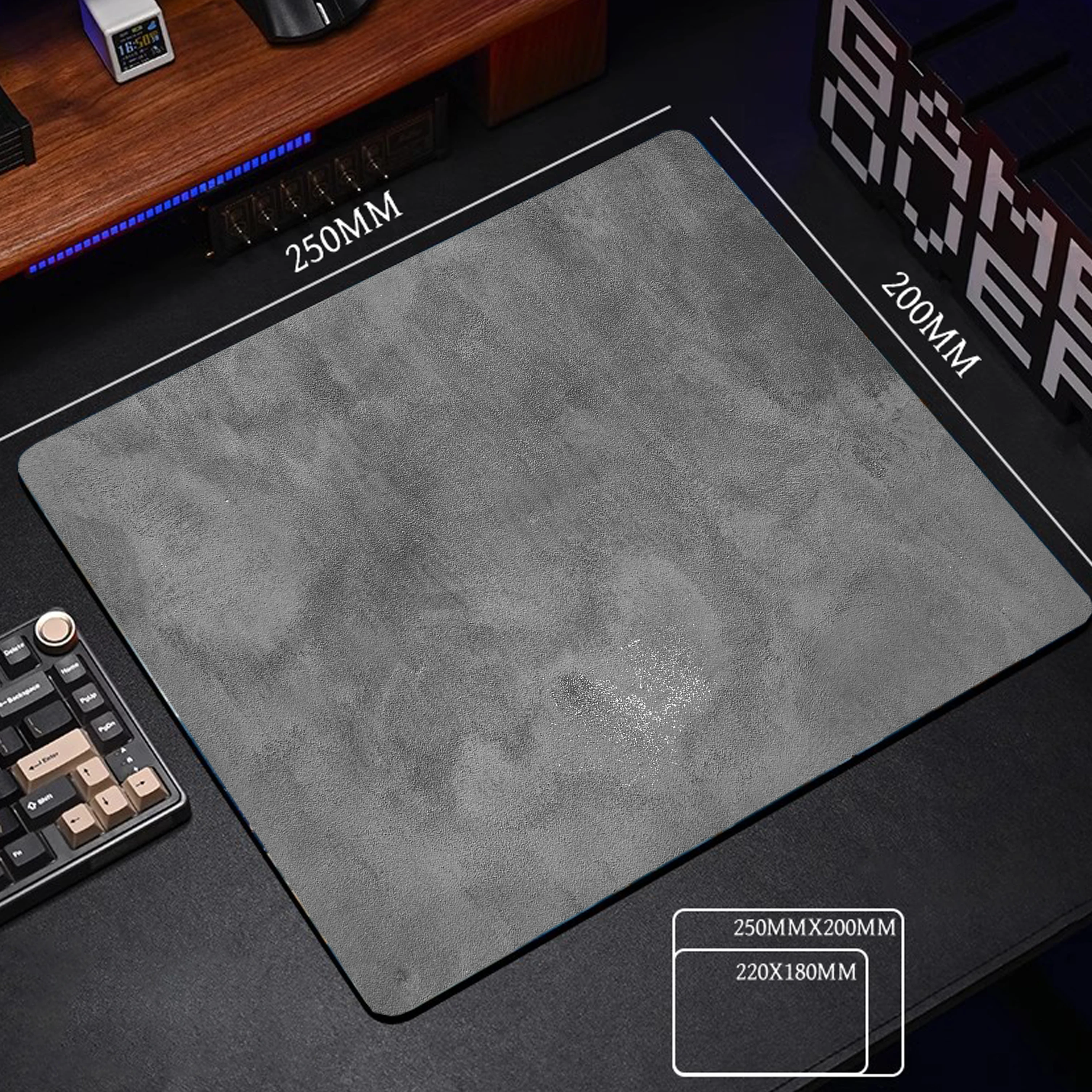 

Grey Mouse Pad Gamer Computer Accessories Keyboard Table Mat Small Mousepad Company Gaming Laptop Desk Accessory 18x22cm