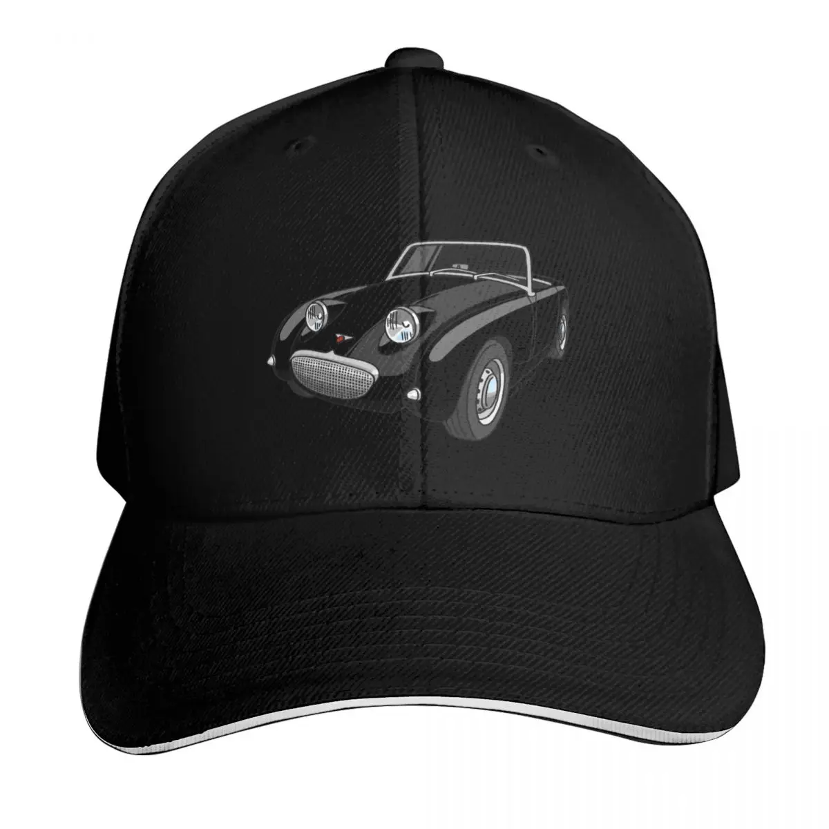 My drawing of the transparent Frogeye Sprite with aviation flag background Baseball Cap Men Women Casual Summer Sport Sun Cap