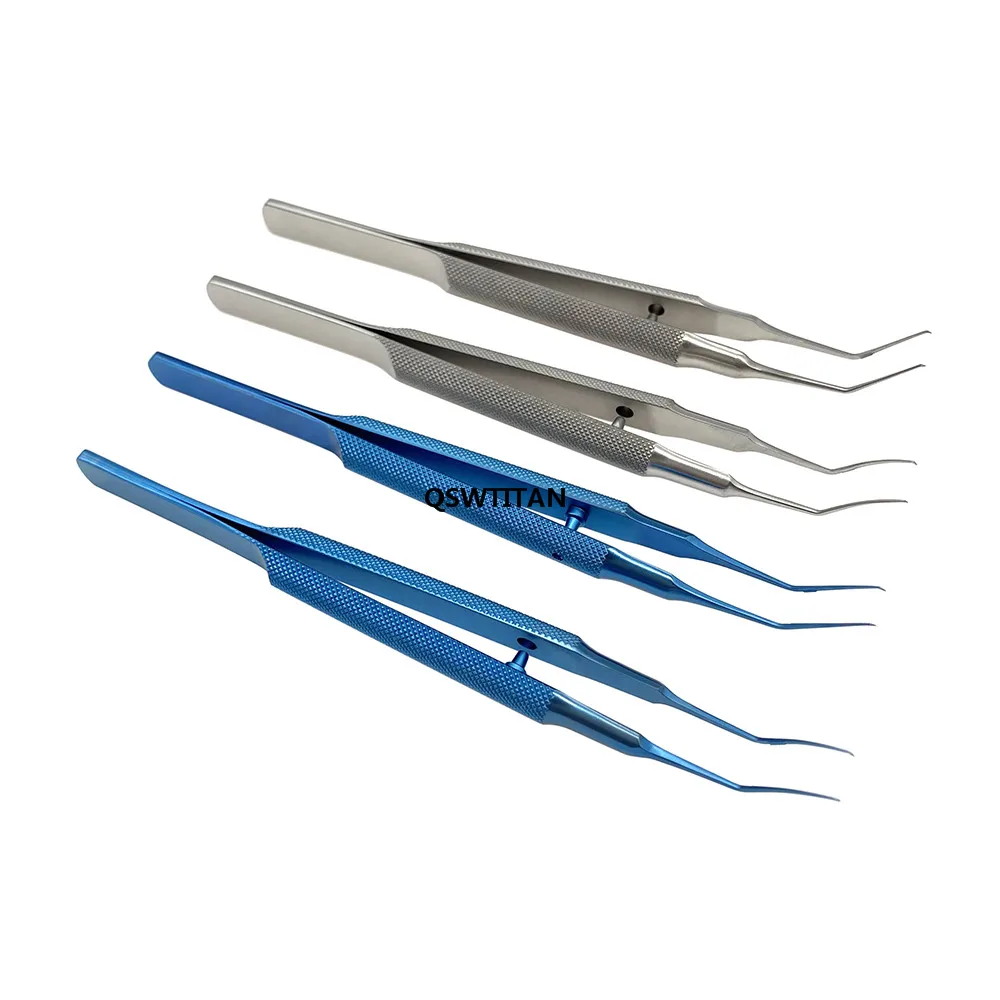 Ultrata Style Capsulorhexis Forceps Round Handle Titanium stainless steel Ophthalmic Eyes Surgical Instruments