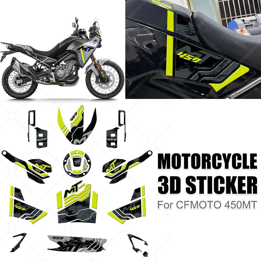 

For CFMOTO 450MT 450mt Motorcycle Accessories Motorcycle Protection 3D Sticker Waterproof Sticker