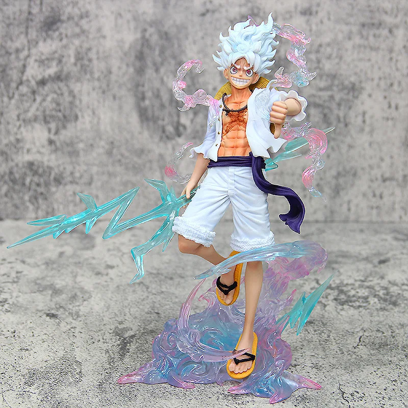 Anime One Piece cappello di paglia pirati equipaggio Nika Forma Rufy Modello di statua. PVC GK modello fatto a mano Giocattoli Decorazione da collezione Desktop
