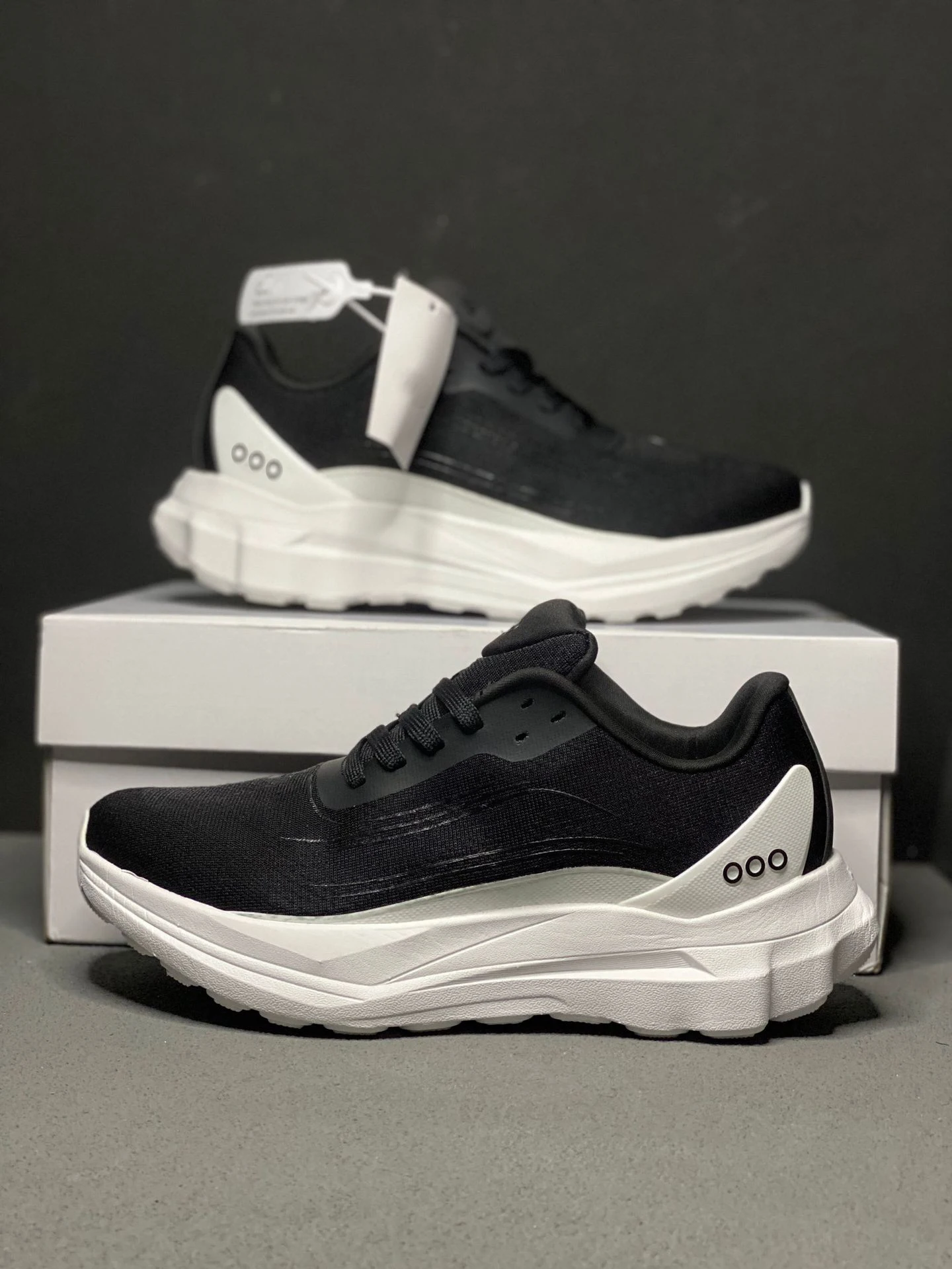 black and white