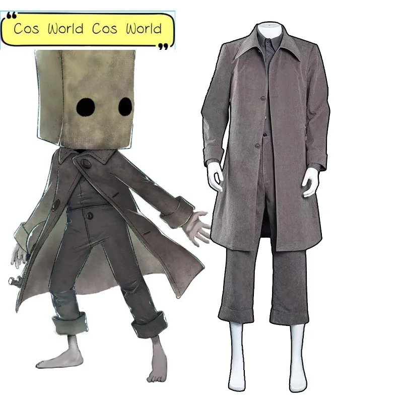 

Mono Cosplay Costumes Little Nightmares Coat Uniform Adult Performance Clothes Cloak Halloween Suit Carnival Stage Performance