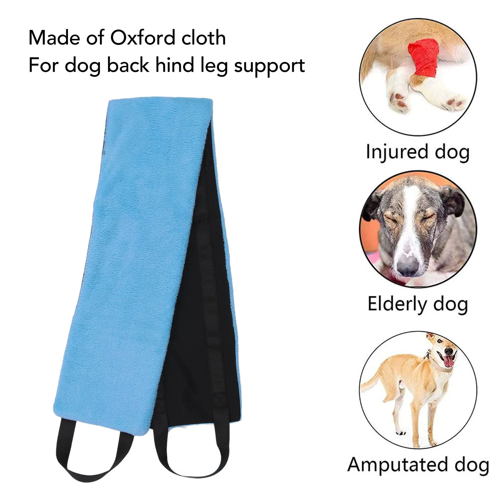 Dog Lift Sling Harness Dog Sling Oxford Cloth Simple Effective Pet Lift Sling Harness Pet Assist Belt for Dogs Hind Leg Support