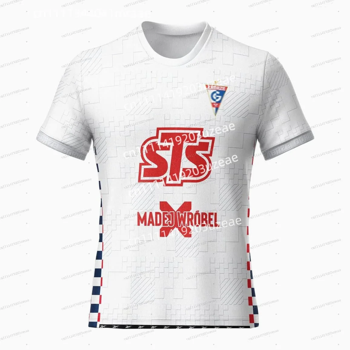 Sommerliches Górnik Zabrze 2026-27 Spezial-Fußballtrikot – Lässige Mode-Print-T-Shirts für Herren und Damen, schnelltrocknend, Kurzarm, Eltern-Kind-Set – Detail 4