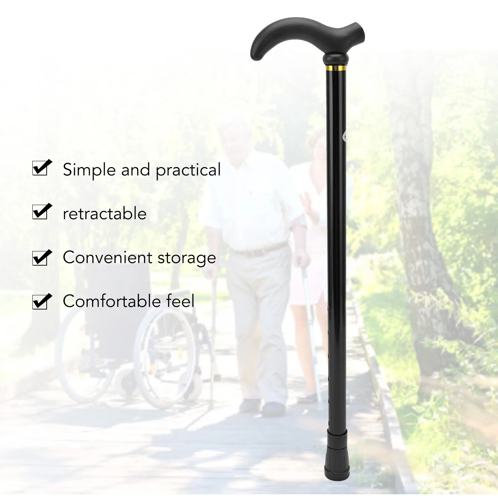 Walking Cane Elder Cane Stickmen Adjustable Folding Canes Collapsible Senior Sticks Elder Crutches for Mothers Elder Fathers