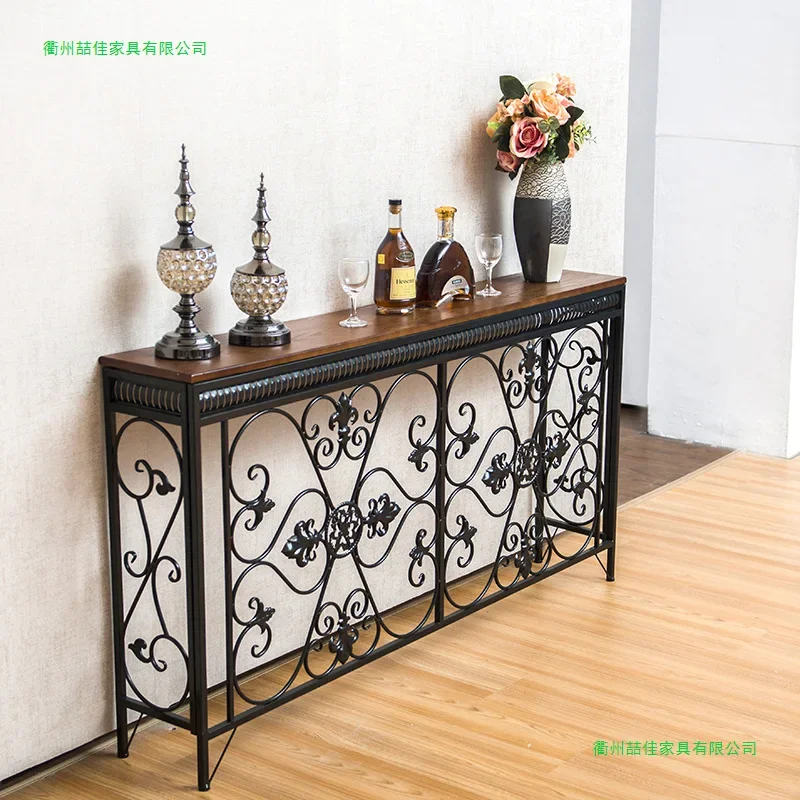 d9European style door entry living room entrance table American style counter wall side cabinet wrought iron radiator