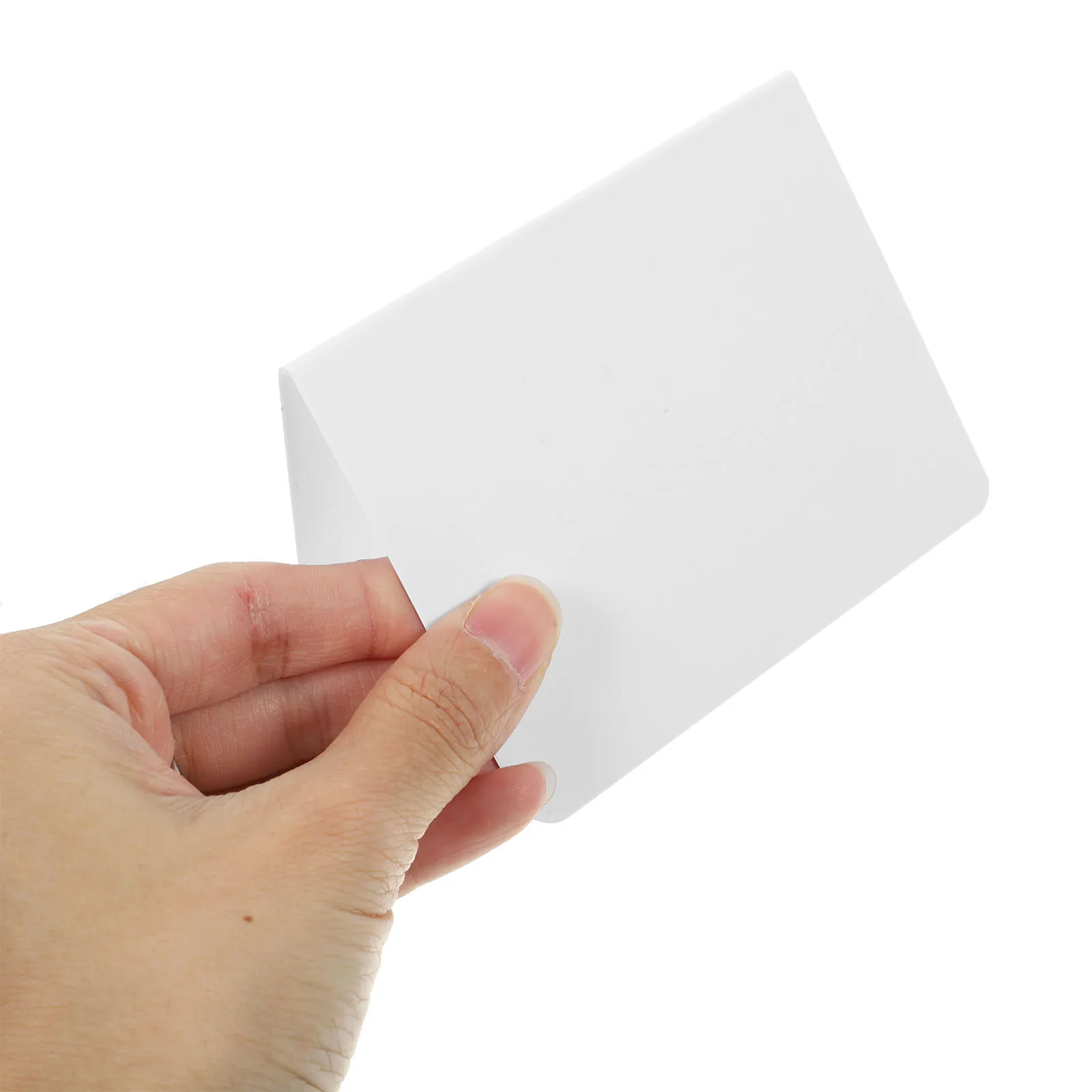 

10pcs Table Number Sign Stand Clear Acrylic Blank Holder For Wedding Seating Display Reusable Dry Erase Board Multi-Function