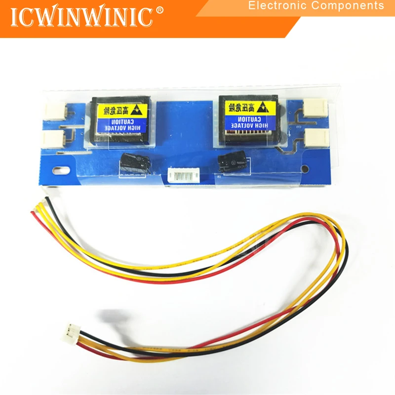 1piece 10V-28V high-power four-lamp small port high-voltage board 4-lamp small port 15-24 inch LCD universal high-voltage strip