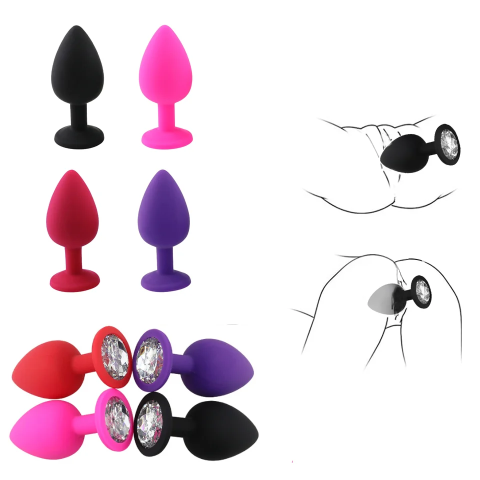 3 Sizes Silicone Anal Plug Butt Adult Anal Toys Trainer Sex Prostate Back Yard Toy Butt Plug For Women Man Couple Gay Unisex