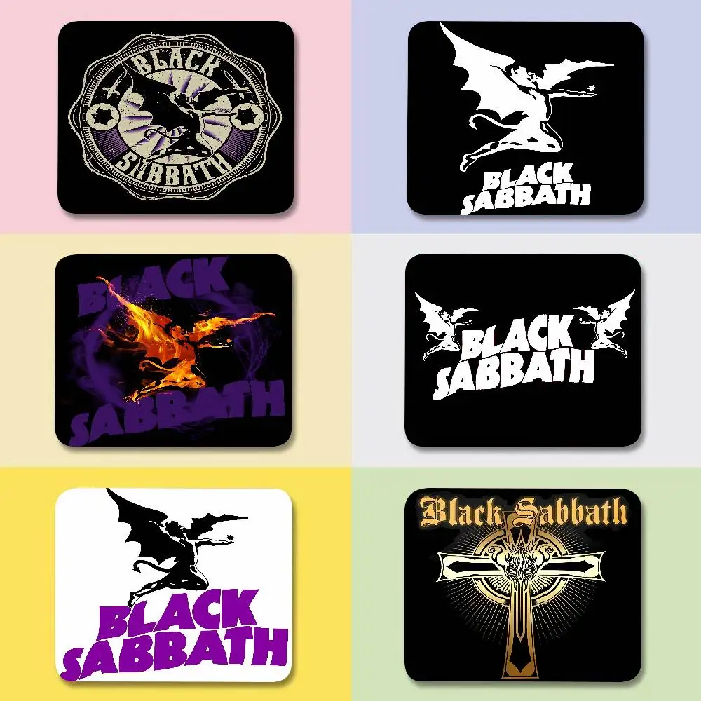 Peripheral Rubber Mouse Pad Animation Two-dimensional Office Desktop Mat E-sports Game Keyboard Pad Heavy Black Rock S-Sabbath