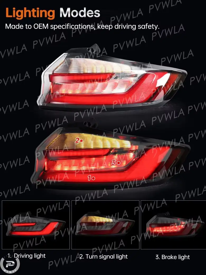 6 Pin Tail Lights Brake Lamp For US Version Ford Edge SE SEL Sport 2019 2020 2021 Rear Light Tail Lamp KT4Z13405G FO2804126