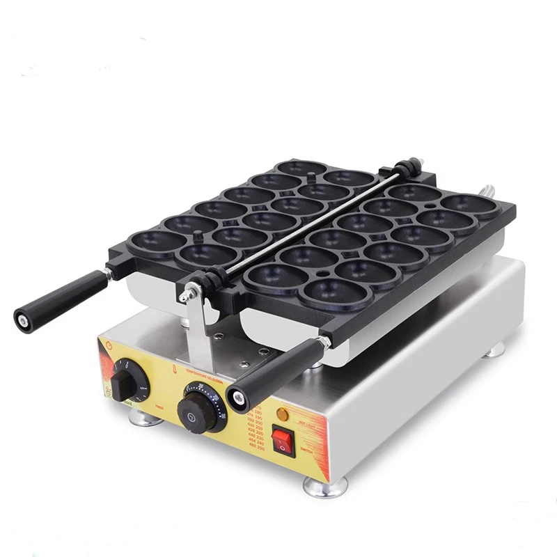 12 Pcs Electric Waffle Iron 110V/220V Egg Shape Waffle Machine Commercial Eggs Waffle Maker Pastry Baking Machine