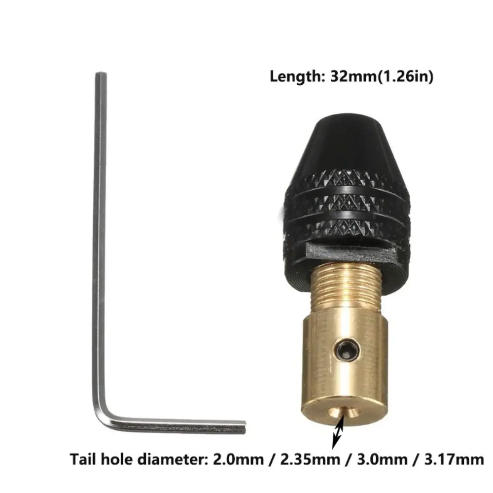 1 Stück langlebiges 0,3–3,4 mm elektrisches Schleifspannfutter, kleines Spannfutter, Werkzeug, Bohrer, Spannzange, universelle Multifunktions-Handbohrerspannzange