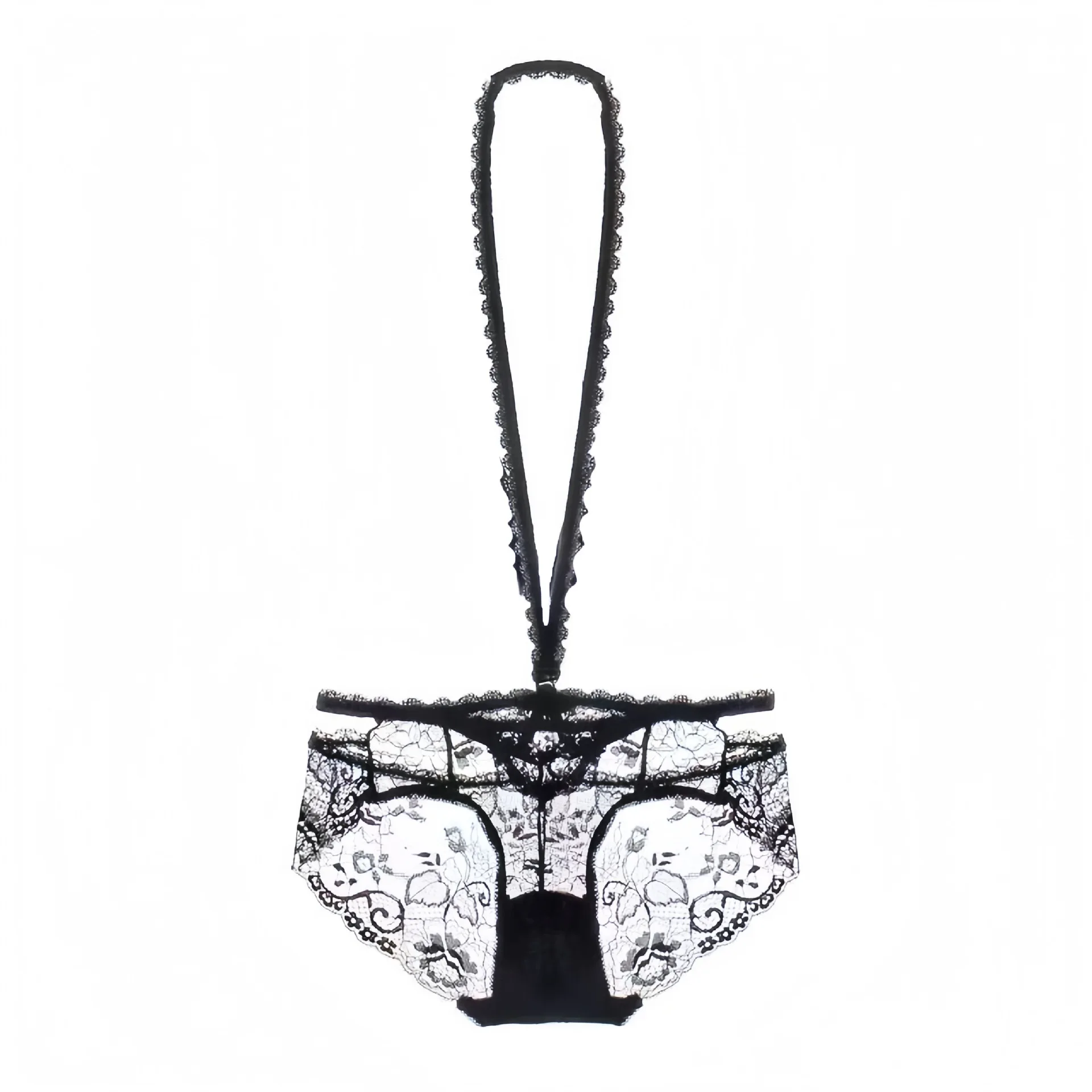 

Женские кружевные трусики с низкой талией и висячим вырезом, сексуальное нижнее белье Pure Desire, прозрачные трусы с бантом для милых девушек