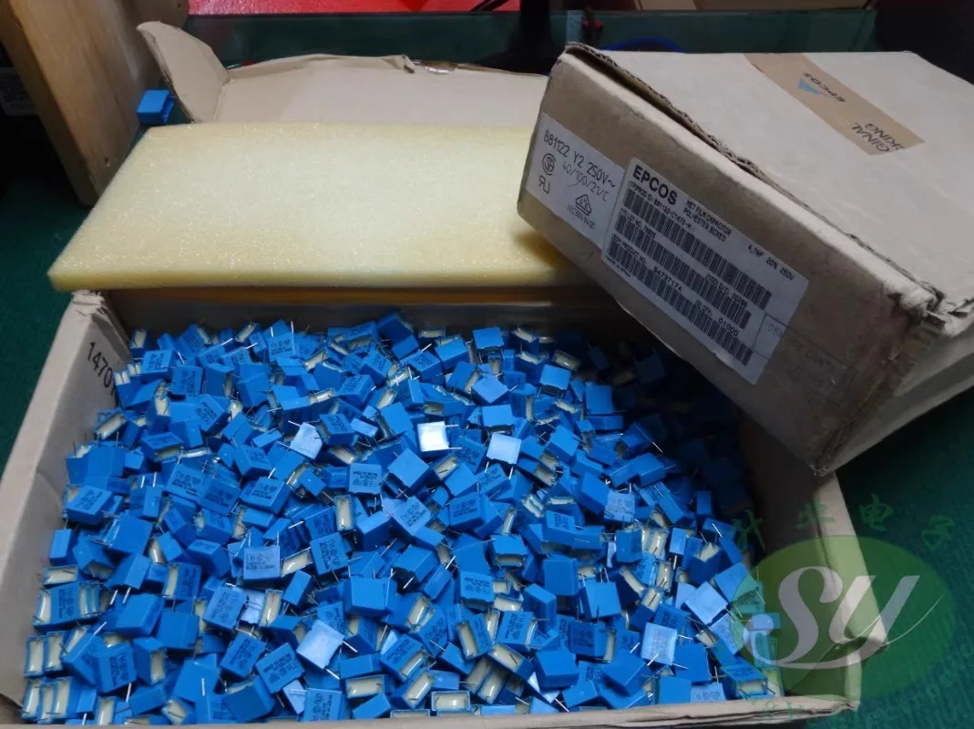 EPCOS 신제품 Y2 필름 캐패시터, 0.0047uf/250vAC, 4n7, 4700pf, 4.7nf, 472, 10mm B81122C1472M, 20 개