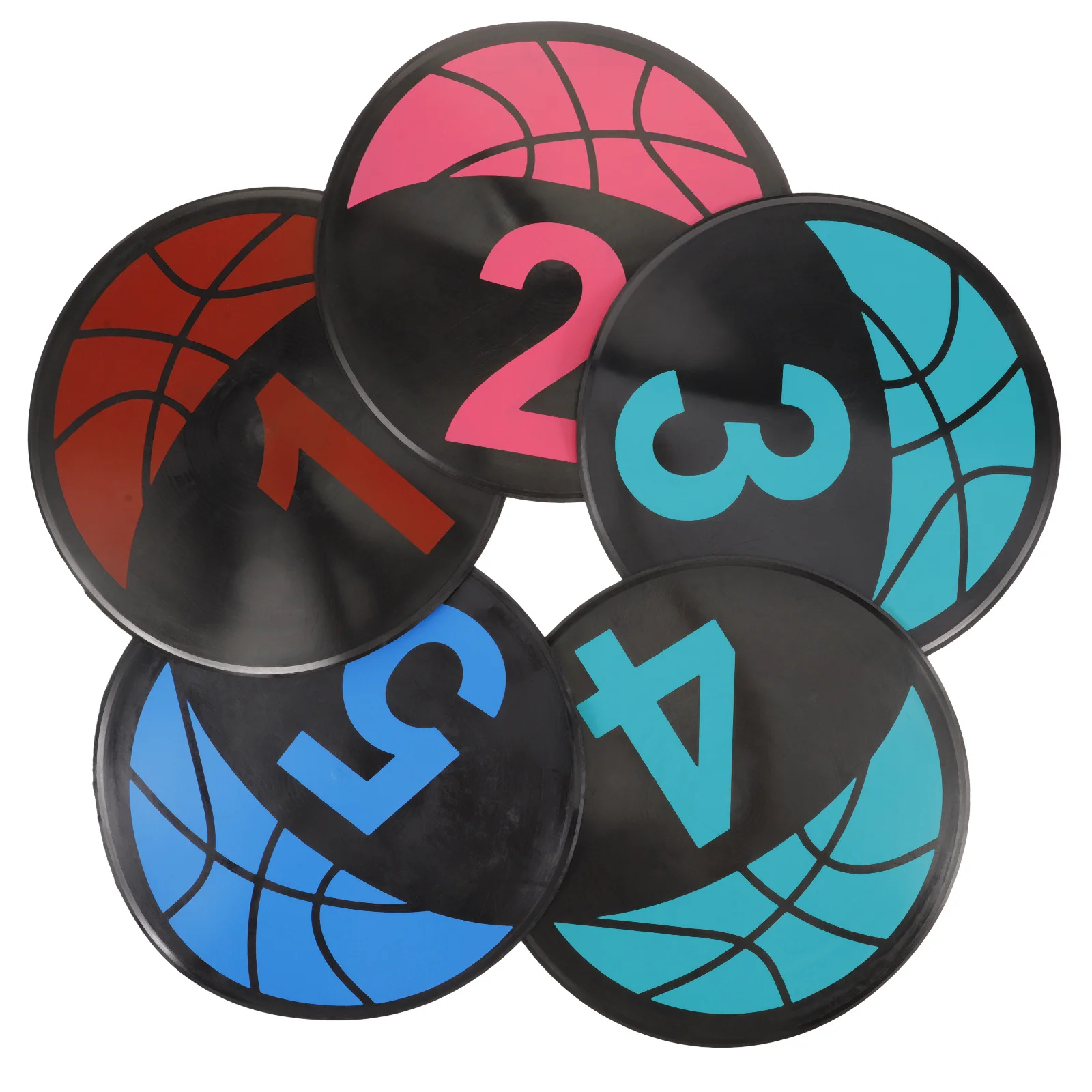 1 conjunto de equipamentos de treinamento de futebol, discos numéricos de pvc, marcadores ágiles duráveis para exercícios de futebol, equipamento de treinamento de futebol