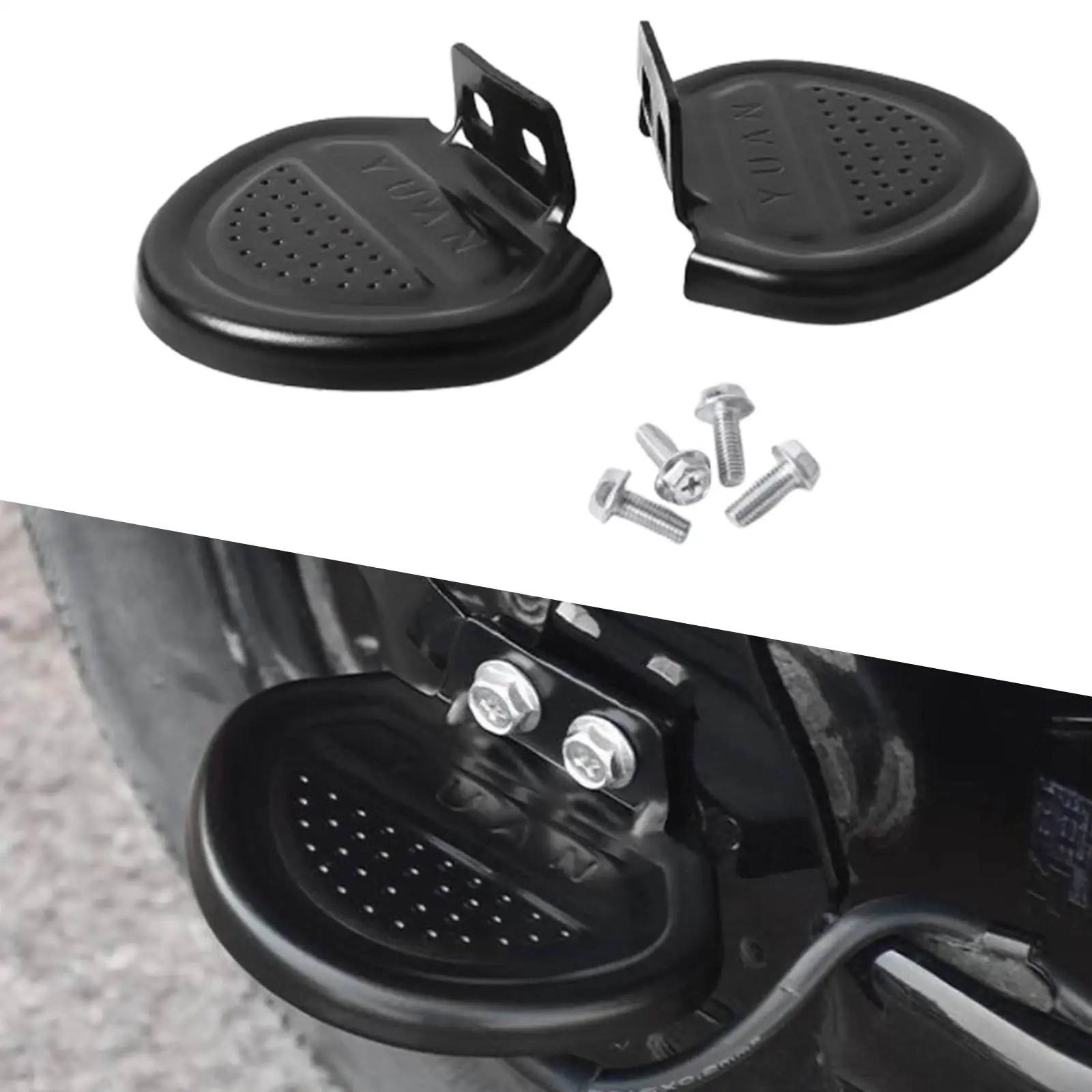 

2 шт., задние педали для электрического велосипеда, аксессуары для велоспорта, простые в установке подножки, педали на заднее сиденье, нескользящие для электрического велосипеда